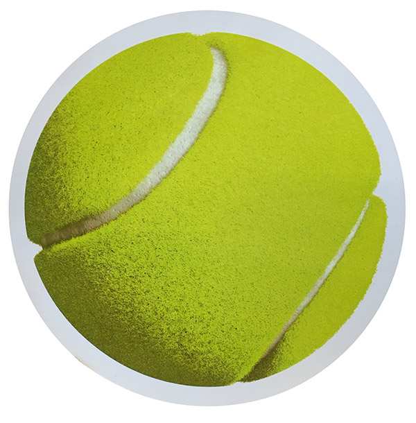 Tennis Ball Car Magnet - Os