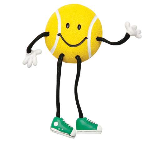 Tennis Ball Critter Magnet - Os