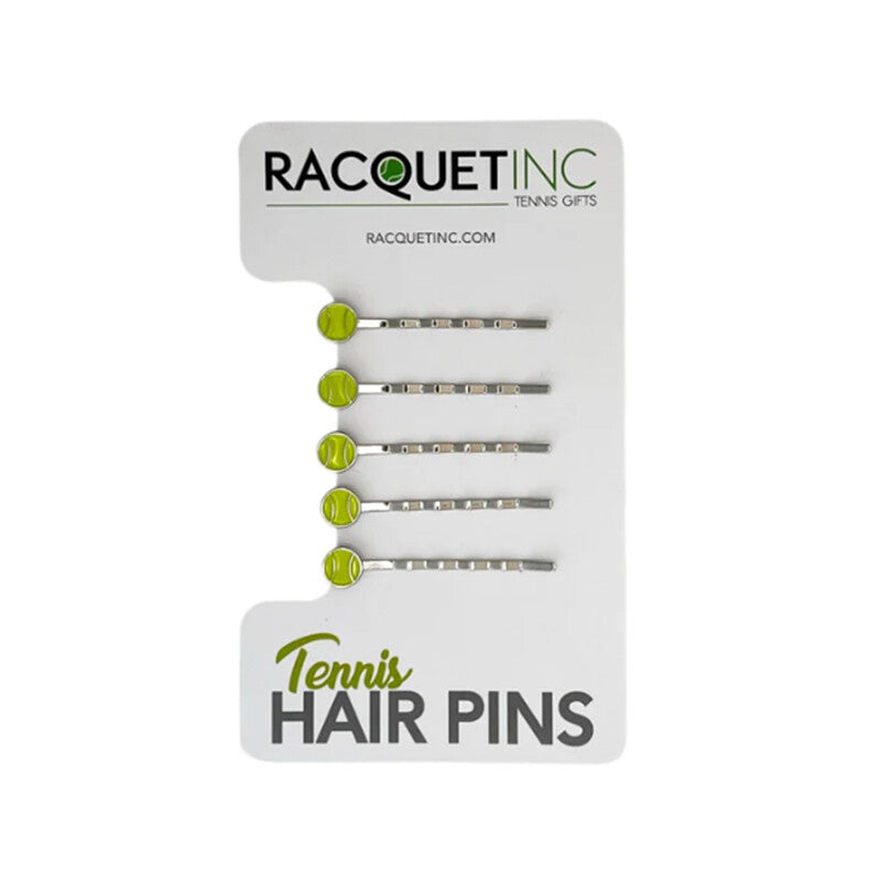 Tennis Ball Hair Pins (5x) - Yel / Os