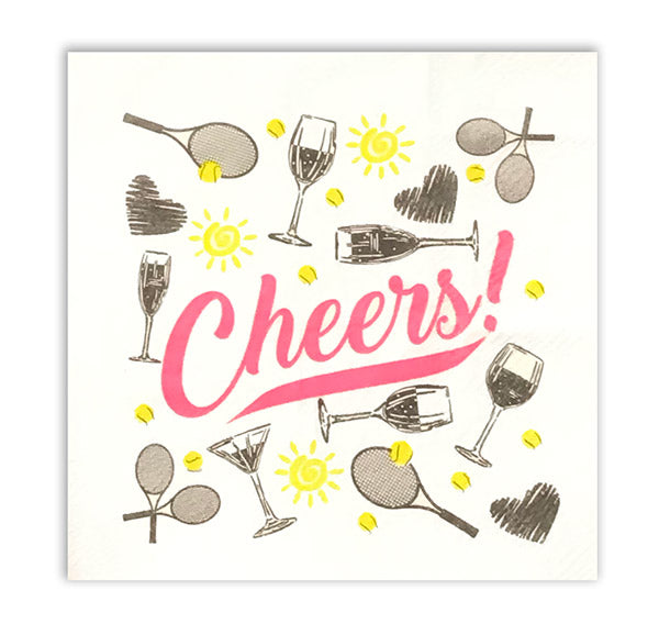 Tennis Cheers! Cocktail Napkins (20x) - Os