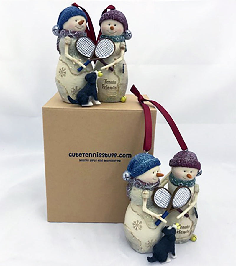 Tennis Friends Ornament - Wht / Os