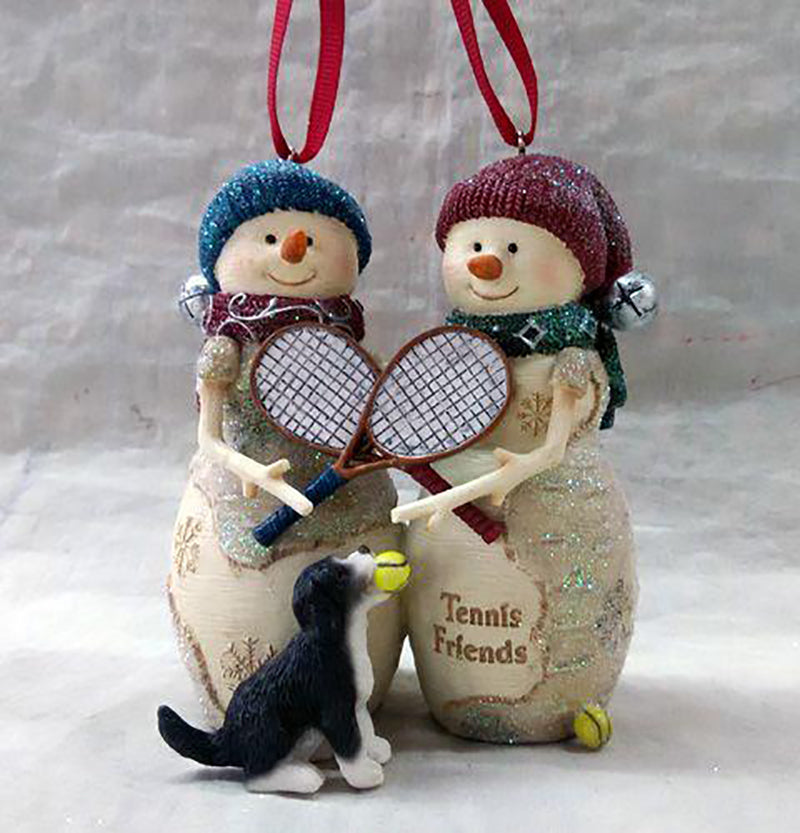 Tennis Friends Ornament - Wht / Os