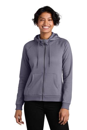 TernGryHtr Allmade Women's Organic CVC Fleece Full-Zip Hoodie AL5003