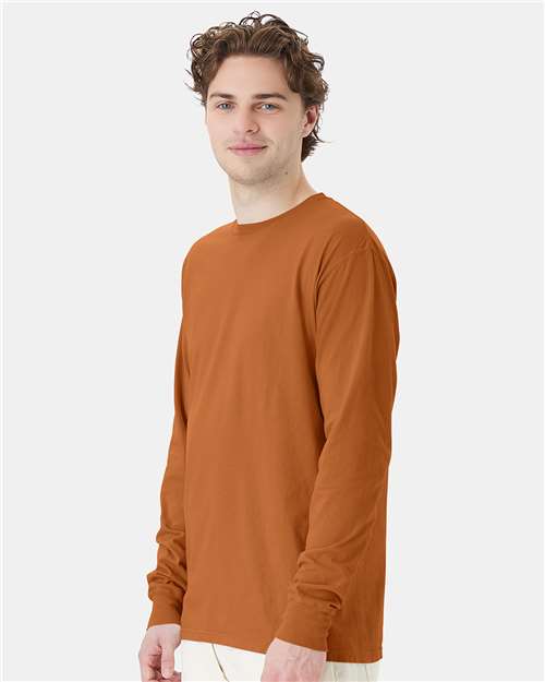 Texas Orange Garment-Dyed Long Sleeve T-Shirt - GDH200