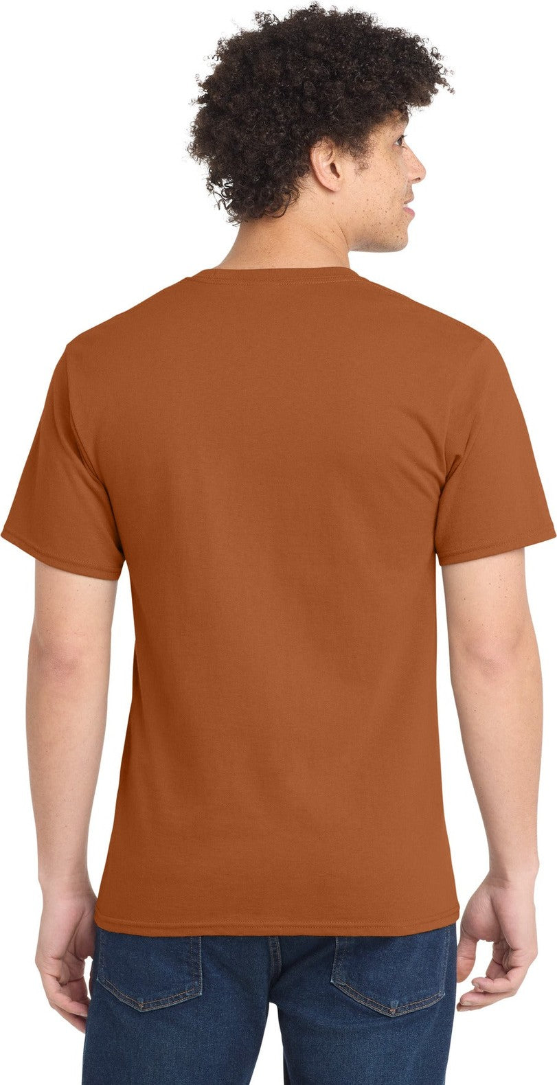 Texas Orange Port & Co Essential Tee. PC61