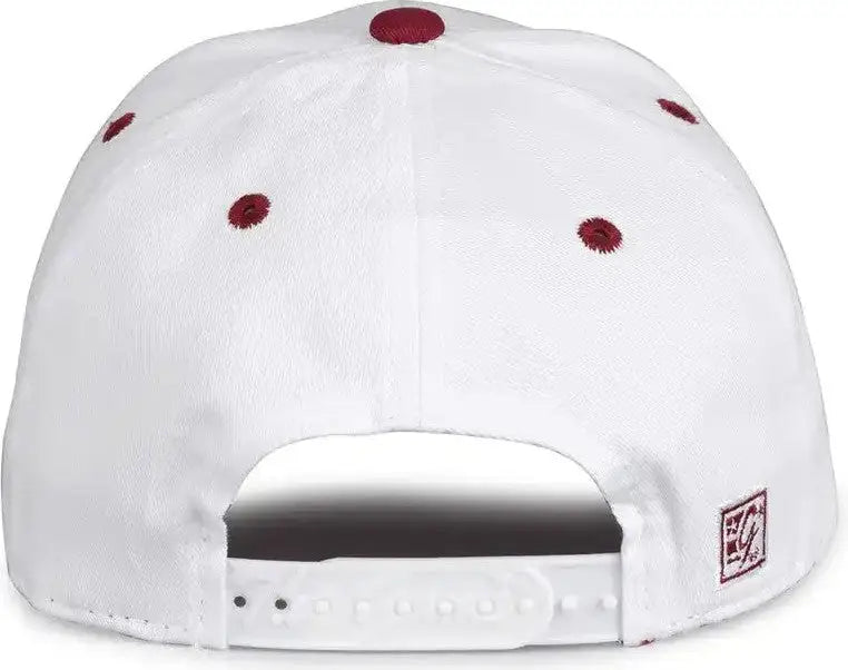 The Game Gb2016 White Snapback Cotton Twill Cap - Cardinal - 6 7/8’’ - 7 5/8’’