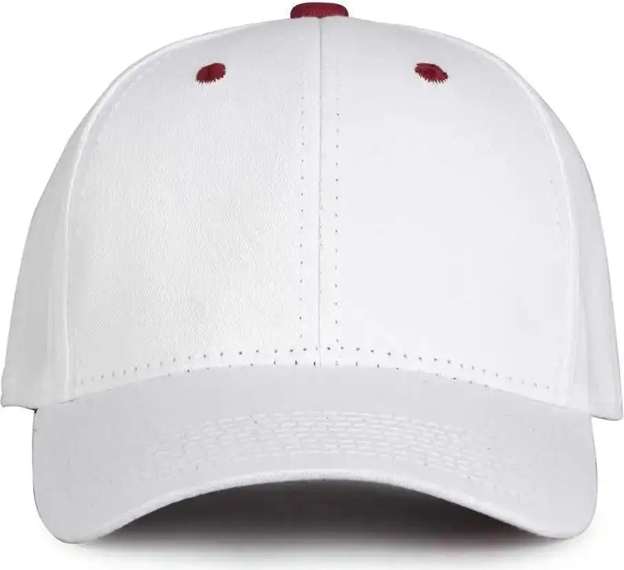 The Game Gb2016 White Snapback Cotton Twill Cap - Cardinal
