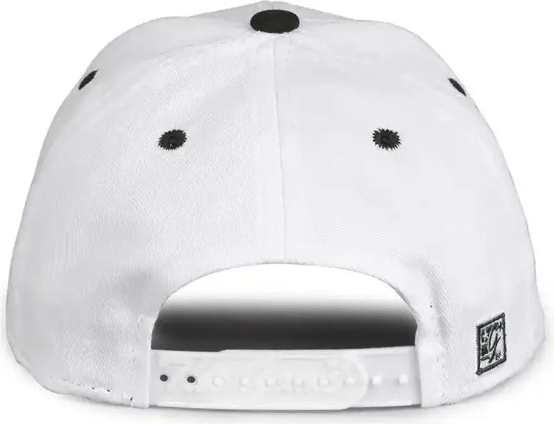 The Game Gb2016 White Snapback Cotton Twill Cap - Dark Green