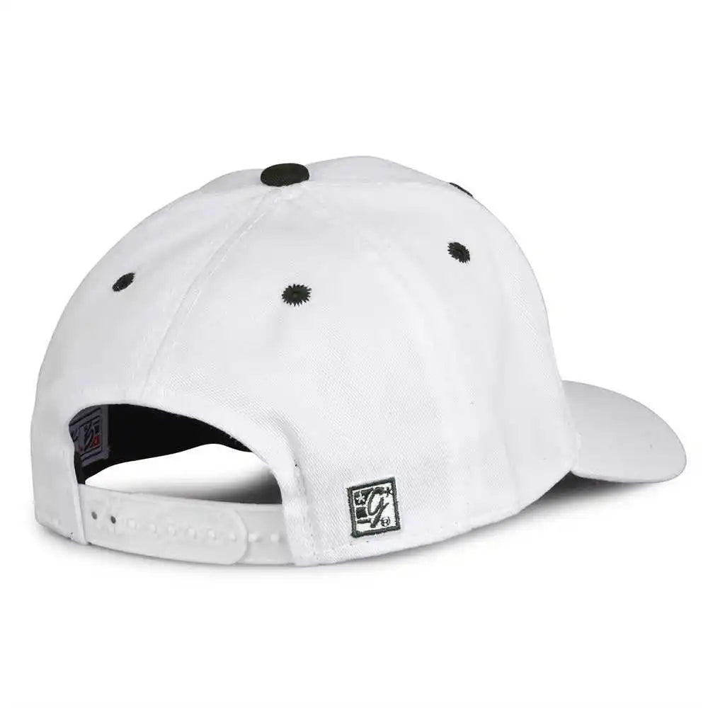 The Game Gb2016 White Snapback Cotton Twill Cap - Dark Green - Forest / 6 7/8’’ - 7 5/8’’