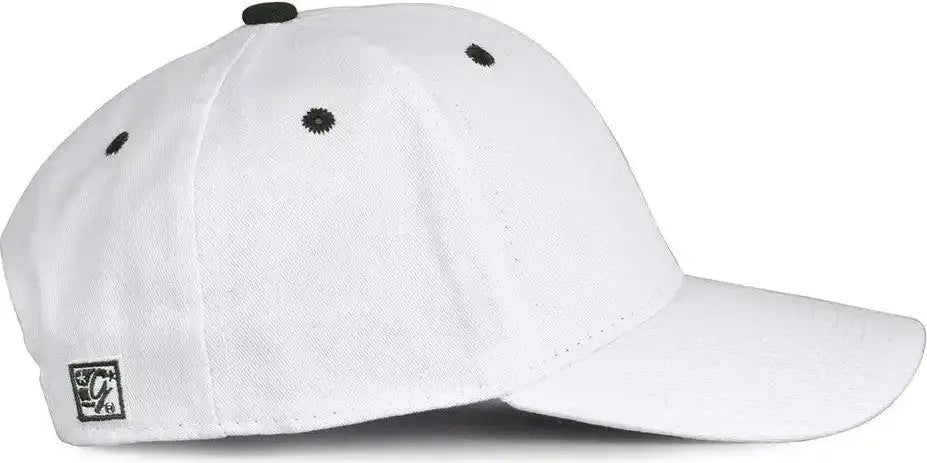 The Game Gb2016 White Snapback Cotton Twill Cap - Dark Green - Forest / 6 7/8’’ - 7 5/8’’