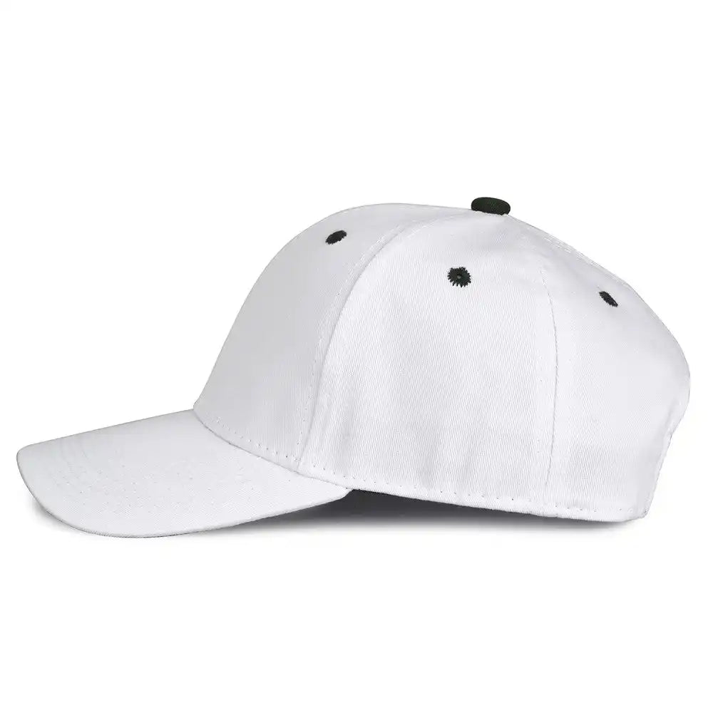The Game Gb2016 White Snapback Cotton Twill Cap - Dark Green - Forest / 6 7/8’’ - 7 5/8’’