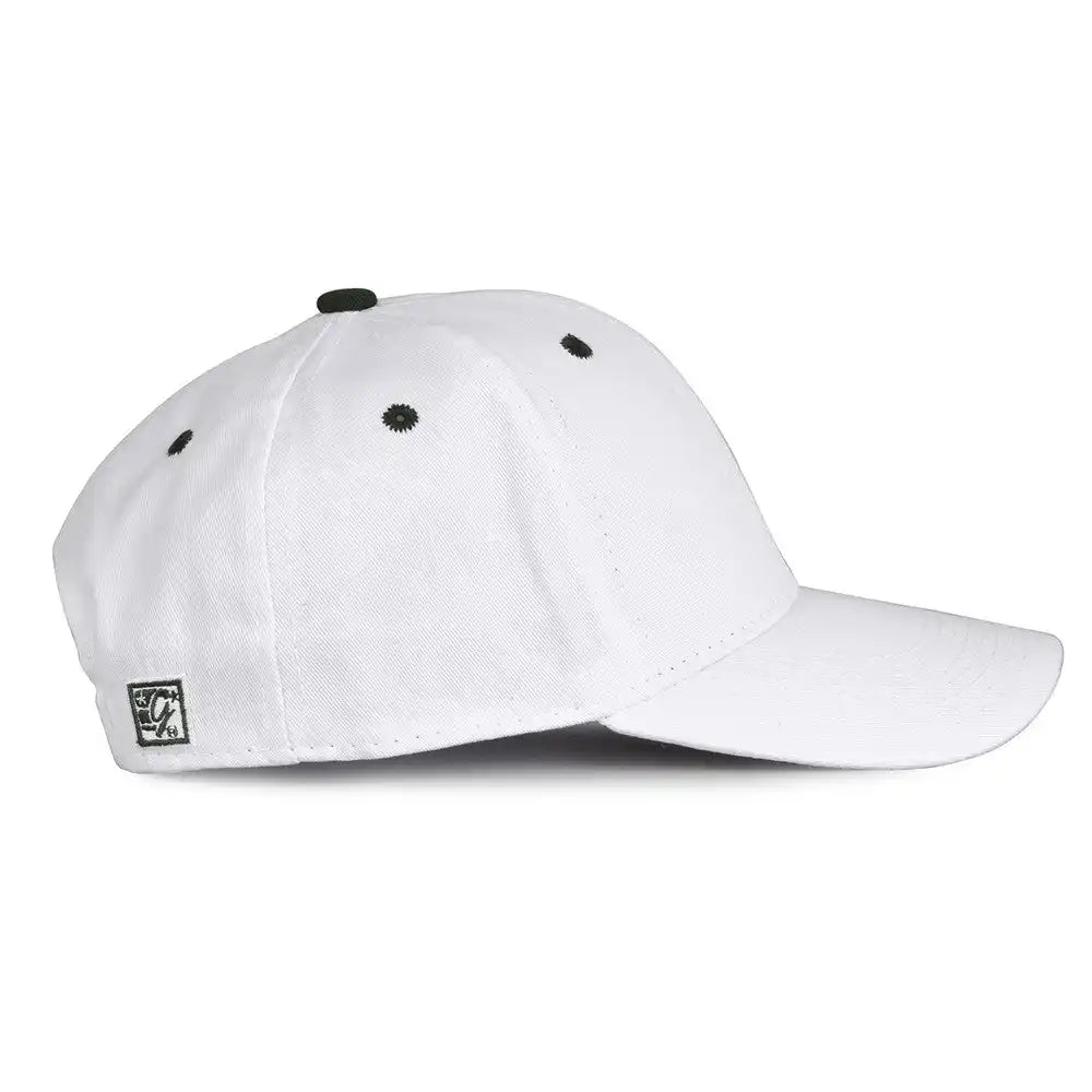 The Game Gb2016 White Snapback Cotton Twill Cap - Dark Green - Forest / 6 7/8’’ - 7 5/8’’