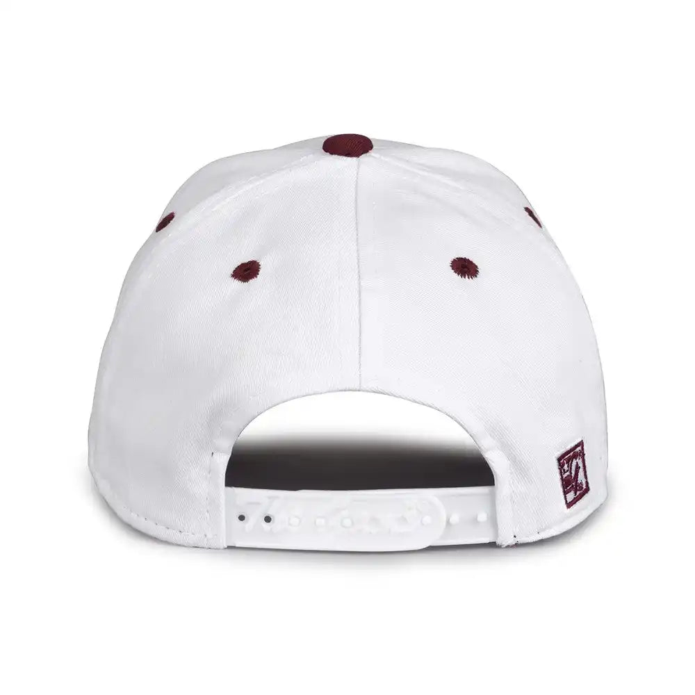 The Game Gb2016 White Snapback Cotton Twill Cap - Maroon - 6 7/8’’ - 7 5/8’’