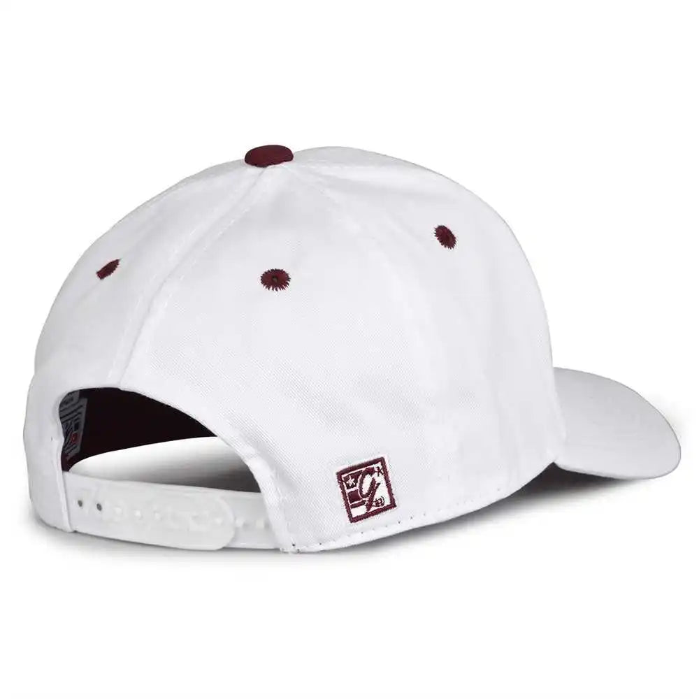 The Game Gb2016 White Snapback Cotton Twill Cap - Maroon - 6 7/8’’ - 7 5/8’’