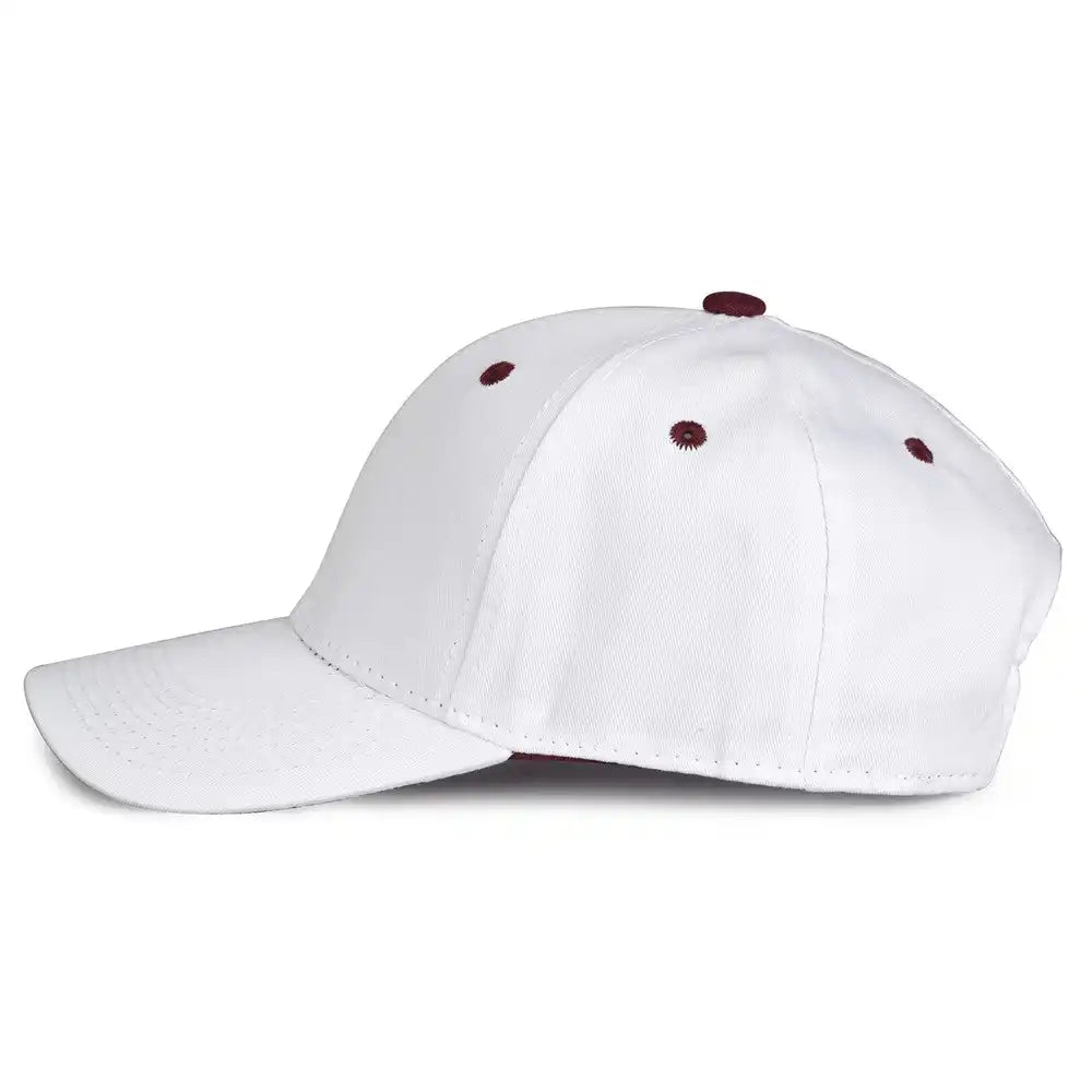 The Game Gb2016 White Snapback Cotton Twill Cap - Maroon - 6 7/8’’ - 7 5/8’’