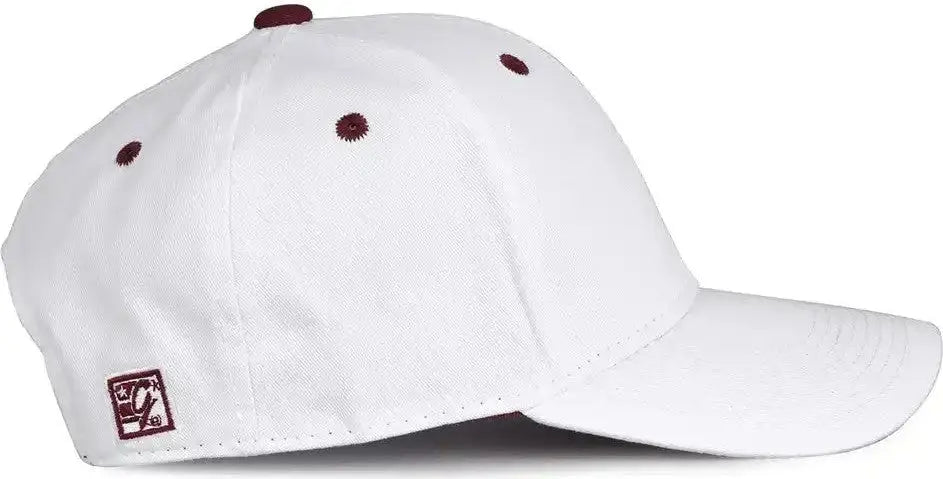 The Game Gb2016 White Snapback Cotton Twill Cap - Maroon