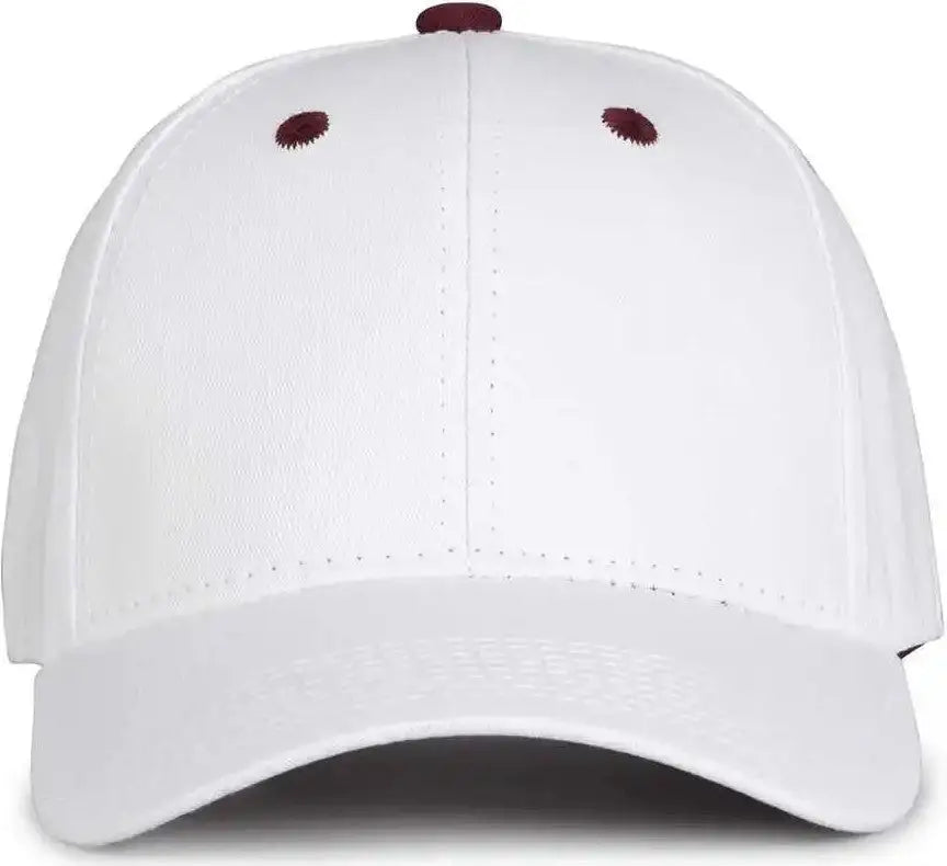 The Game Gb2016 White Snapback Cotton Twill Cap - Maroon