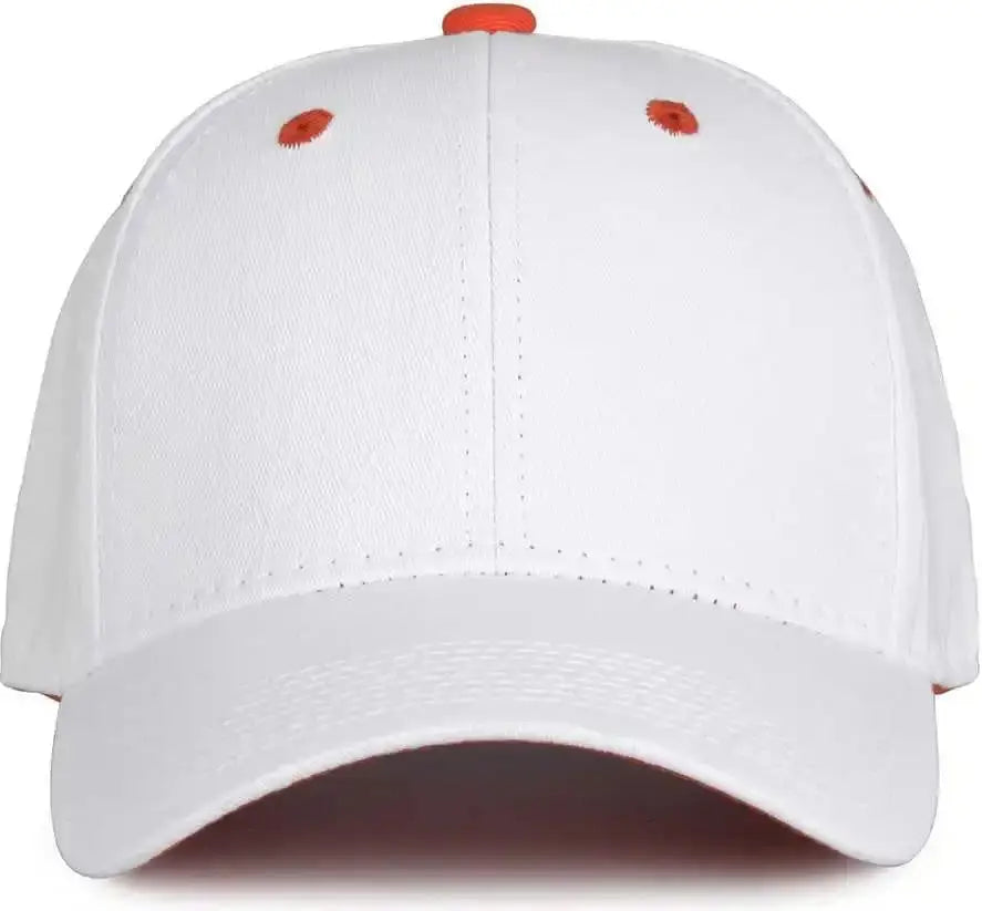 The Game Gb2016 White Snapback Cotton Twill Cap - Orange - 6 7/8’’ - 7 5/8’’