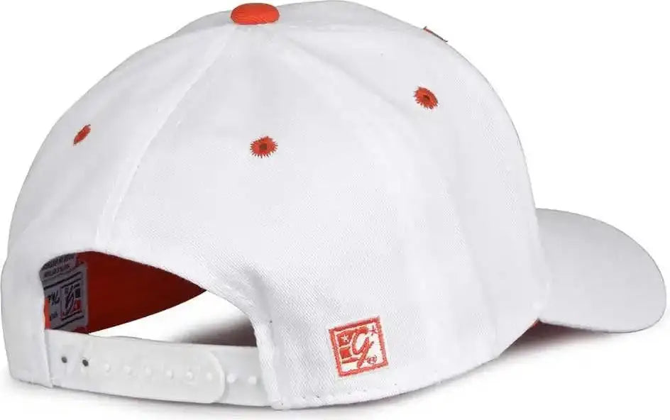 The Game Gb2016 White Snapback Cotton Twill Cap - Orange - 6 7/8’’ - 7 5/8’’