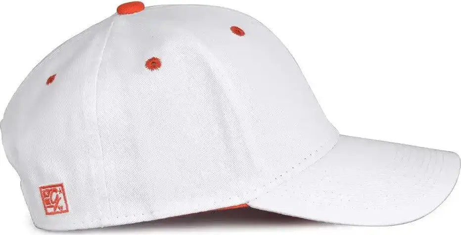 The Game Gb2016 White Snapback Cotton Twill Cap - Orange - 6 7/8’’ - 7 5/8’’