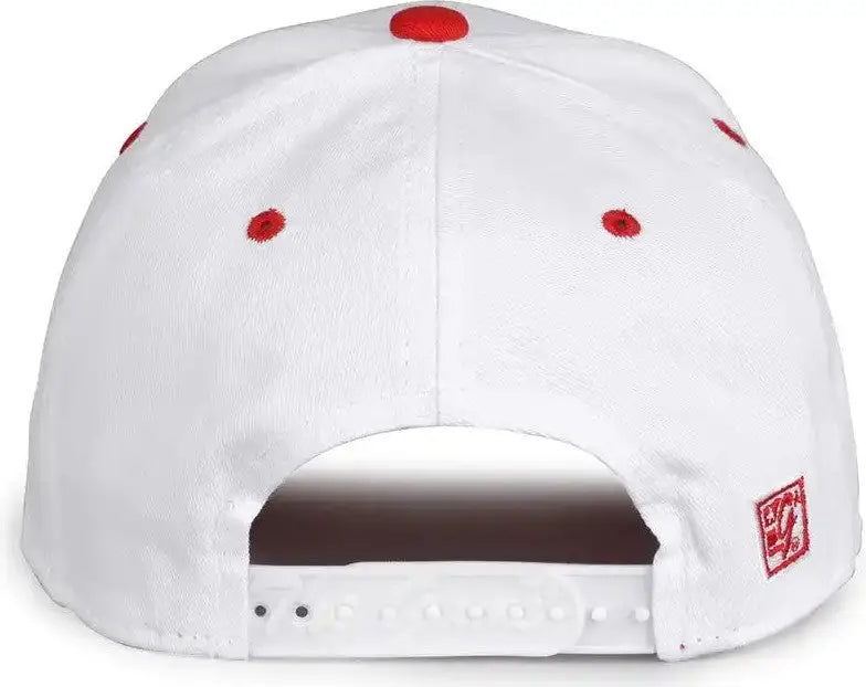 The Game Gb2016 White Snapback Cotton Twill Cap - Red - 6 7/8’’ - 7 5/8’’