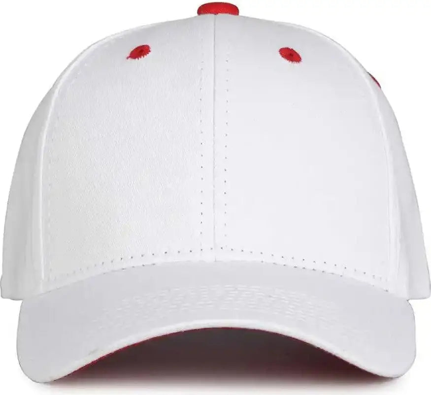 The Game Gb2016 White Snapback Cotton Twill Cap - Red - 6 7/8’’ - 7 5/8’’