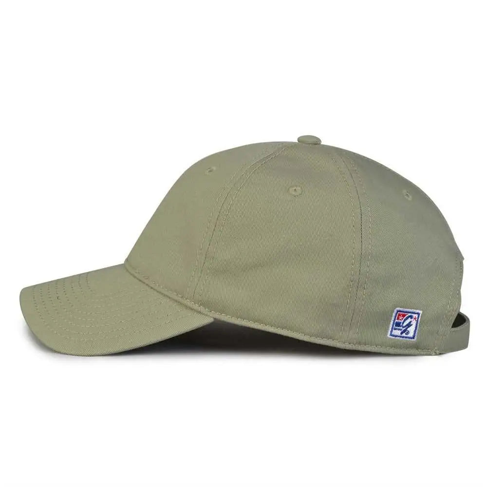 The Game Gb210 Classic Relaxed Garment Washed Twill Cap - Avocado