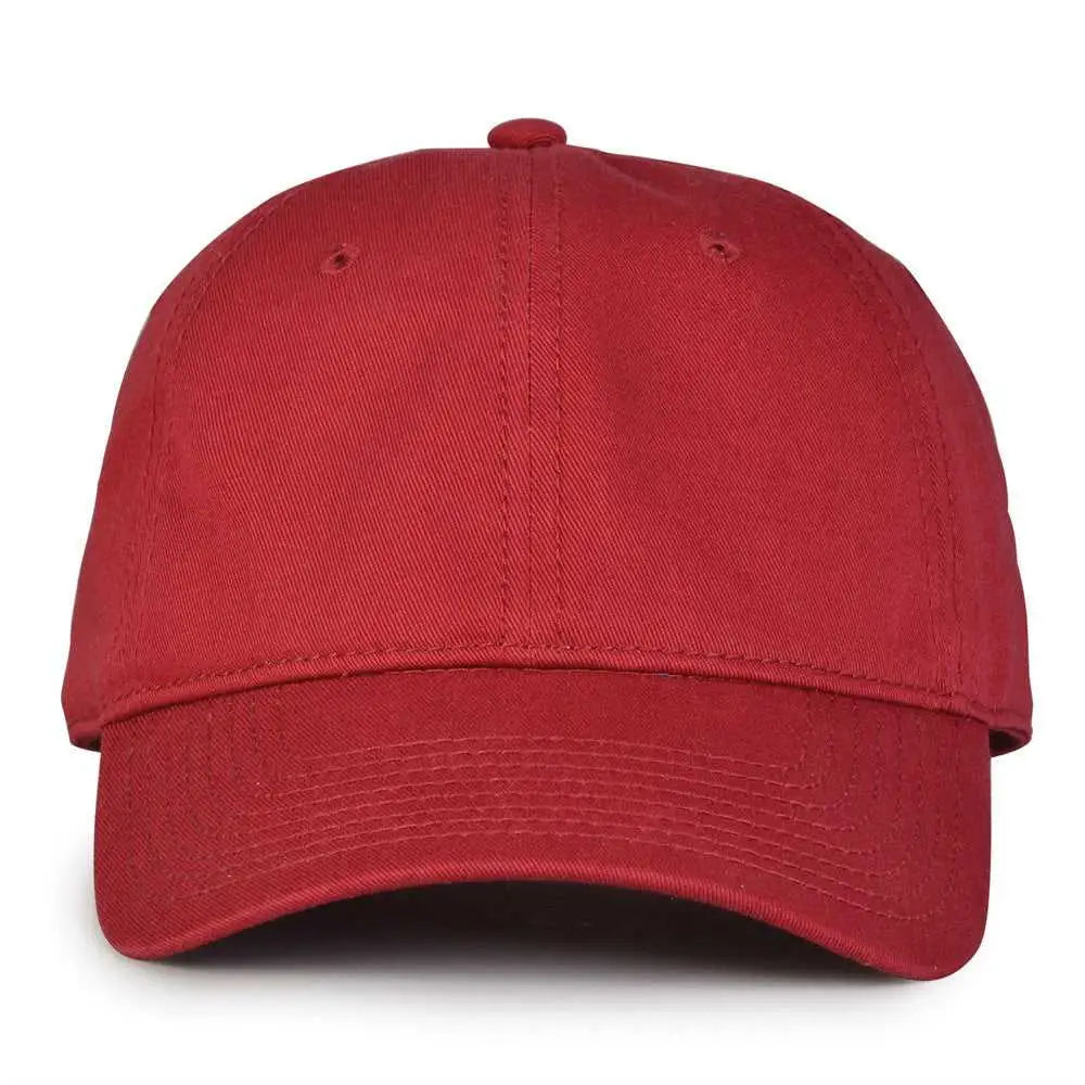 The Game Gb210 Classic Relaxed Garment Washed Twill Cap - Cardinal - 6 7/8’’ - 7 5/8’’