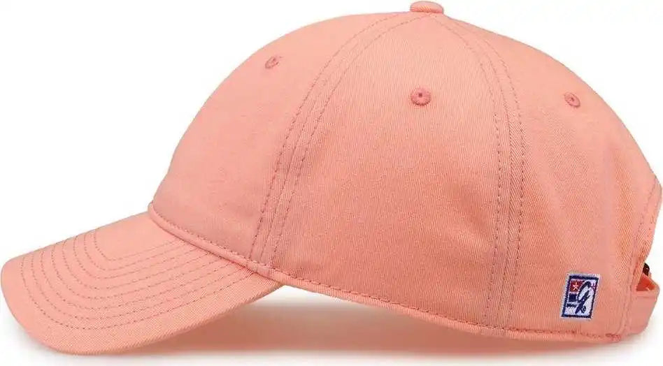 The Game Gb210 Classic Relaxed Garment Washed Twill Cap - Creamsicle - Pink / 7 7/8’’ - 5/8’’