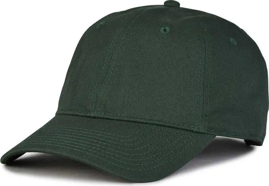 The Game Gb210 Classic Relaxed Garment Washed Twill Cap - Dark Green - Forest / 6 7/8’’ - 7 5/8’’