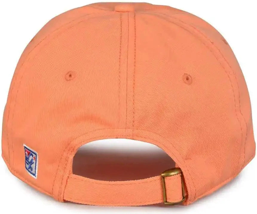 The Game Gb210 Classic Relaxed Garment Washed Twill Cap - Hot Coral - 8 7/8’’ - 7 5/8’’