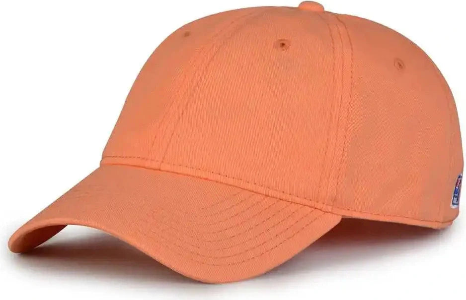The Game Gb210 Classic Relaxed Garment Washed Twill Cap - Hot Coral - 8 7/8’’ - 7 5/8’’