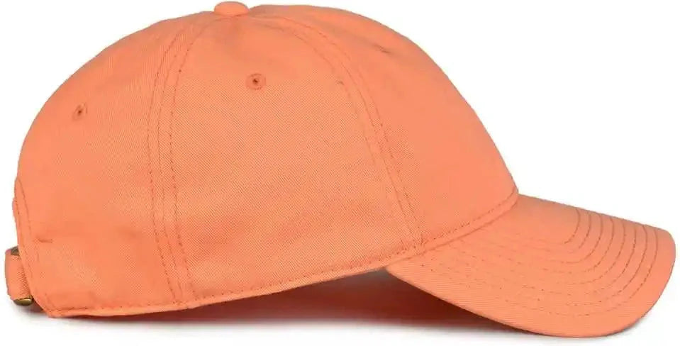 The Game Gb210 Classic Relaxed Garment Washed Twill Cap - Hot Coral - 8 7/8’’ - 7 5/8’’