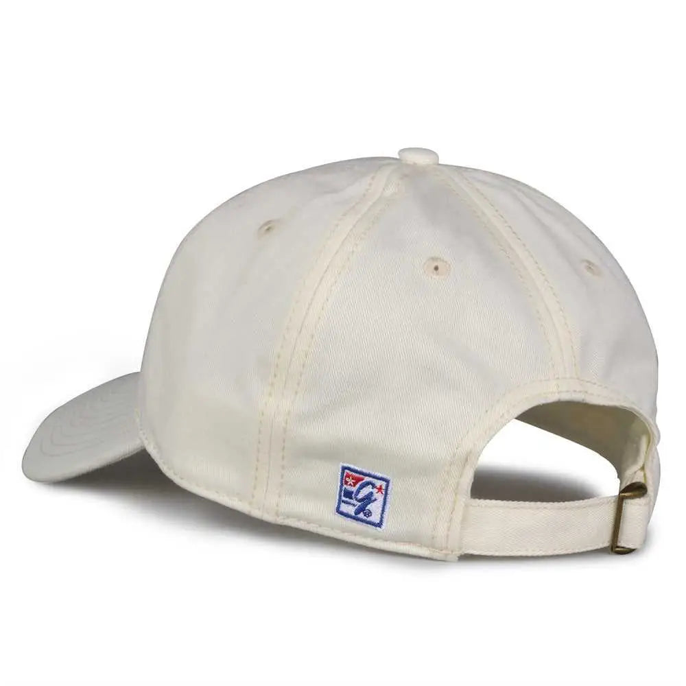 The Game Gb210 Classic Relaxed Garment Washed Twill Cap - Ivory