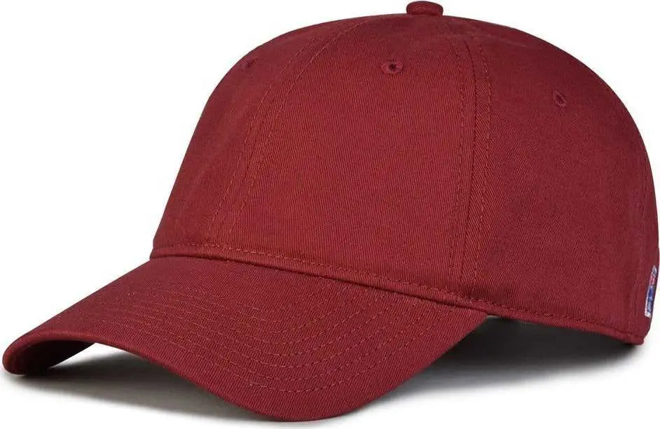 The Game Gb210 Classic Relaxed Garment Washed Twill Cap - Maroon