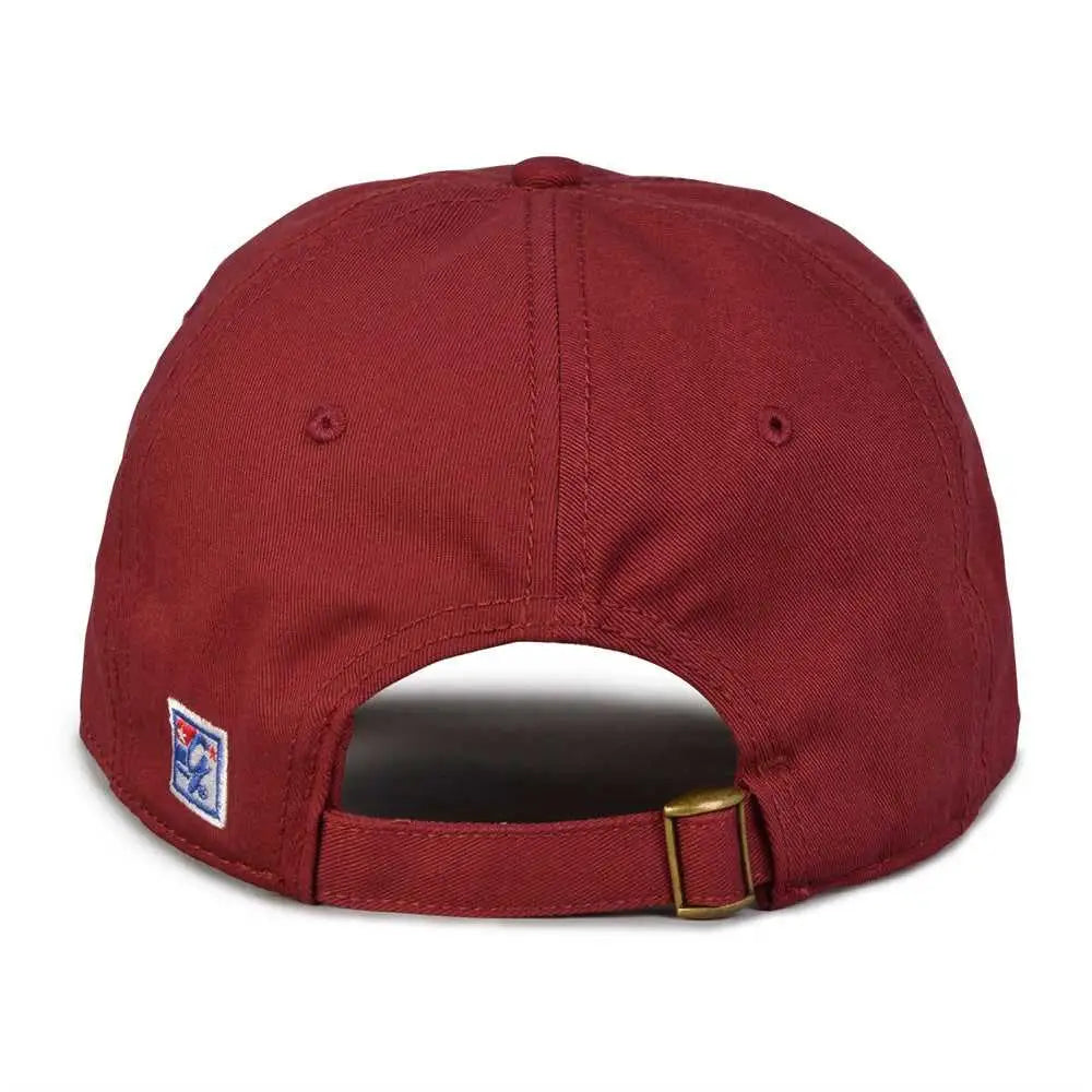 The Game Gb210 Classic Relaxed Garment Washed Twill Cap - Maroon