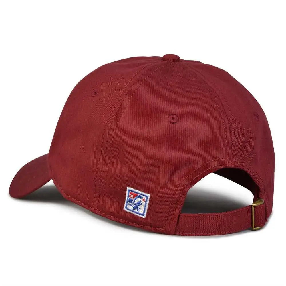 The Game Gb210 Classic Relaxed Garment Washed Twill Cap - Maroon