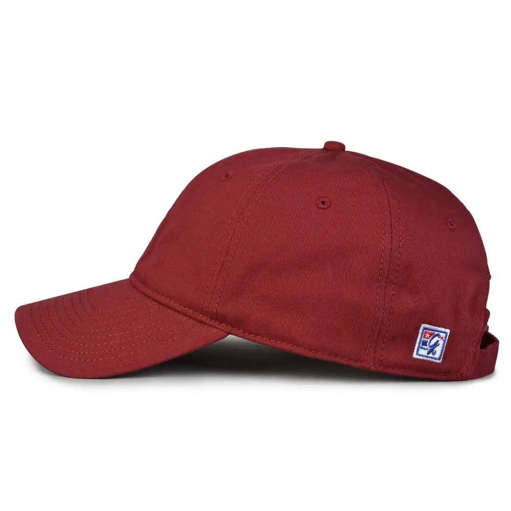 The Game Gb210 Classic Relaxed Garment Washed Twill Cap - Maroon