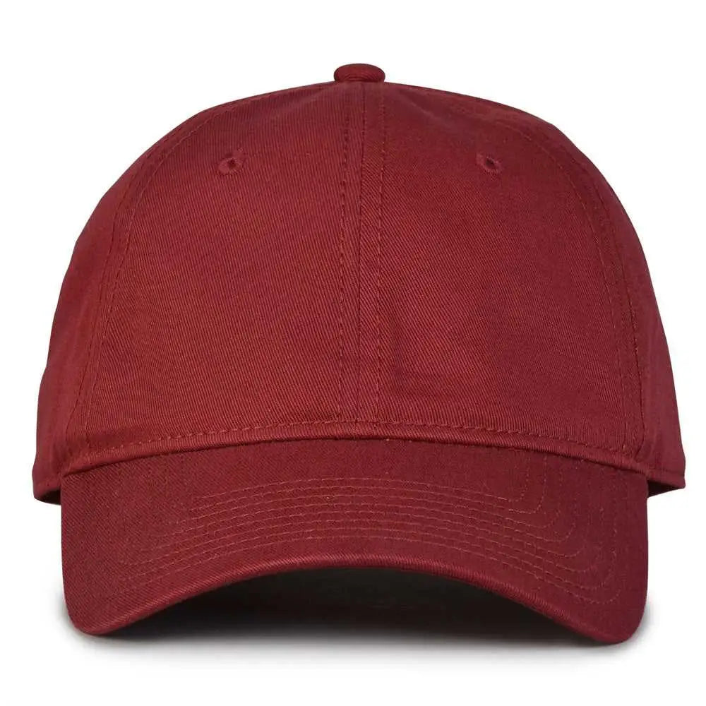 The Game Gb210 Classic Relaxed Garment Washed Twill Cap - Maroon