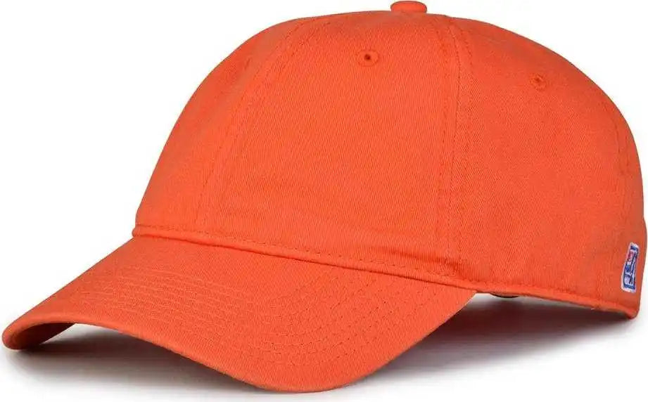 The Game Gb210 Classic Relaxed Garment Washed Twill Cap - Orange - 6 7/8’’ - 7 5/8’’