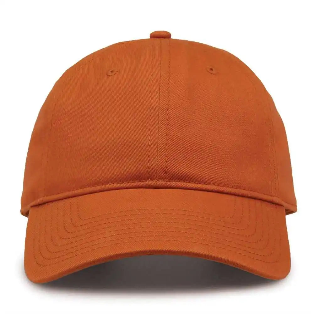 The Game Gb210 Classic Relaxed Garment Washed Twill Cap - Orange Tea - Burnt / 6 7/8’’ - 7 5/8’’