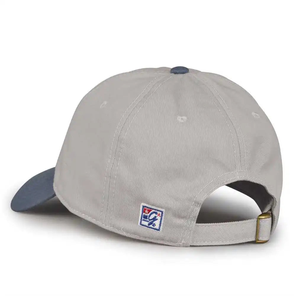 The Game Gb210 Classic Relaxed Garment Washed Twill Cap Pelican Marine Gray Navy / 6 7/8’’ 7 5/8’’