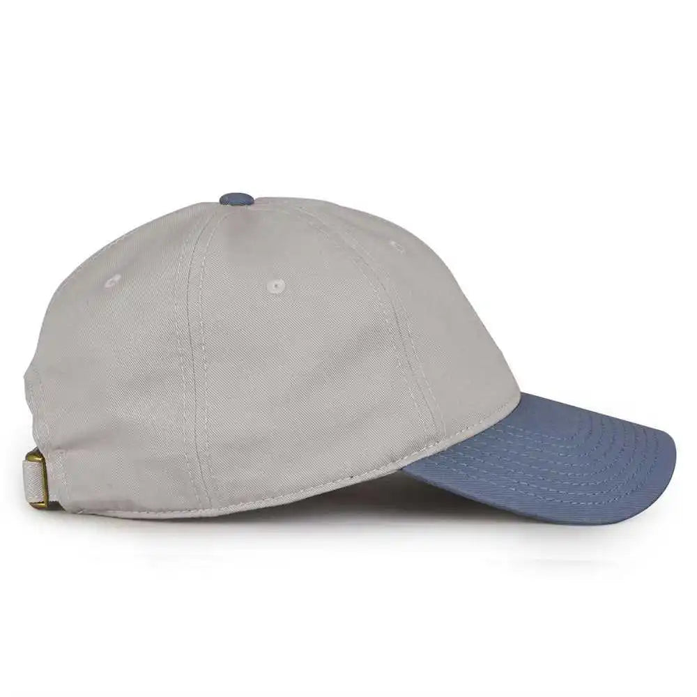 The Game Gb210 Classic Relaxed Garment Washed Twill Cap Pelican Marine Gray Navy / 6 7/8’’ 7 5/8’’