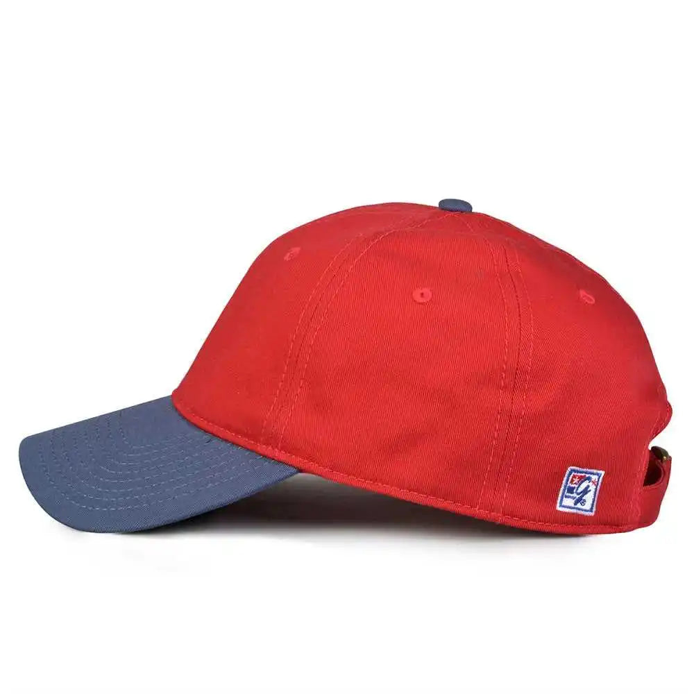 The Game Gb210 Classic Relaxed Garment Washed Twill Cap - Vintage Red Blue - 6 7/8’’ - 7 5/8’’
