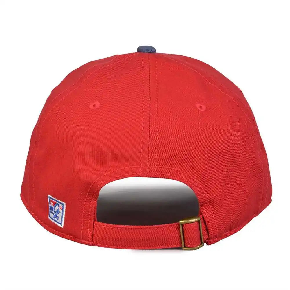 The Game Gb210 Classic Relaxed Garment Washed Twill Cap - Vintage Red Blue - 6 7/8’’ - 7 5/8’’