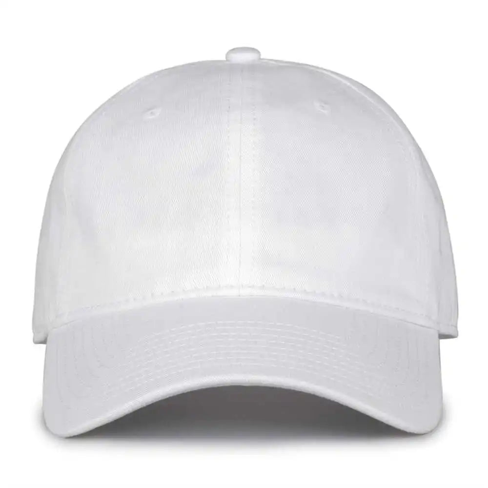 The Game Gb210 Classic Relaxed Garment Washed Twill Cap - White - 6 7/8’’ - 7 5/8’’