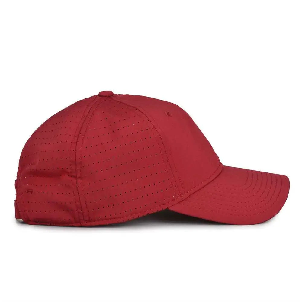 The Game Gb424 Perforated Gamechanger Cap - Cardinal - 6 7/8’’ - 7 5/8’’