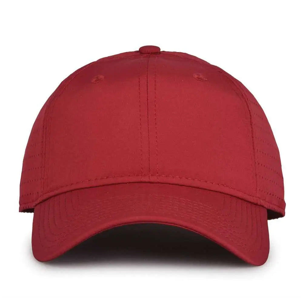The Game Gb424 Perforated Gamechanger Cap - Cardinal - 6 7/8’’ - 7 5/8’’