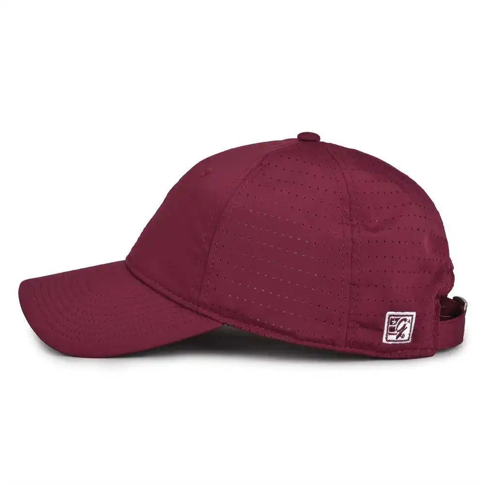 The Game Gb424 Perforated Gamechanger Cap Dark Maroon / 6 7/8’’ 7 5/8’’