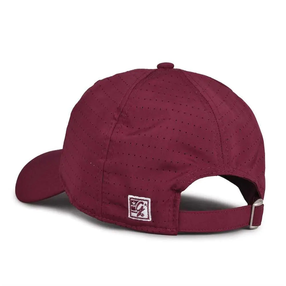 The Game Gb424 Perforated Gamechanger Cap - Dark Maroon